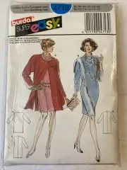 NEW Vintage BURDA Super Easy Sewing Pattern 4713 Dress /Coat