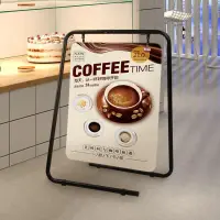 在飛比找樂天市場購物網優惠-免運 立式廣告牌展示架 廣告牌展示架折疊立牌咖啡店門口戶外立