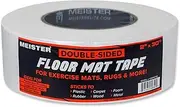 Double-Sided 2" Floor Mat Tape - Secures Exercise Mats & Rugs in Place