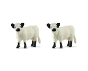 2x Schleich Kids/Childrens Toy Play Action Replica Figurine Galloway Cow 3y+