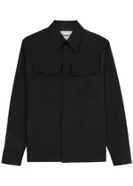 Jil Sander Wool-twill Shirt - Black And Caramel - 40 (C15.75 / M) 40 (C15.75 / M)