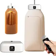 Electric Clothes Dryer, Portable Clothes Dryer with Timer and 2 Speed, 600W Foldable Heated Clothes Airer Drying Machine for Light Clothes Underwear