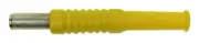 CLIFF ELECTRONIC COMPONENTS - 4mm Banana Plugs, 60V DC, 10A, Pack of 5, Yellow