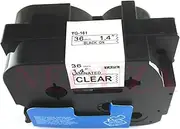 NEOUZA Black On Clear Label Tape Compatible for Brother Tz 161 Tze 161 36Mm P-Touch 8M