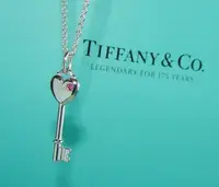 在飛比找Yahoo!奇摩拍賣優惠-TIFFANY&CO.附原廠盒925銀 紅寶石項鍊