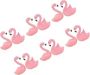 Parliky 12pcs Flamingo Ornament Flamingos Cake Topper Bird Cake Ornament Flamingos Decorations Mini Figurines Cake Topper Decorations Cupcake Ornaments Topper Cake Flamingo Decor