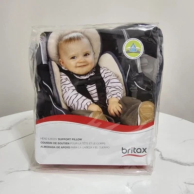 Britax Adjustable Head & Body Support Pillow for Car Seats & Strollers Gray