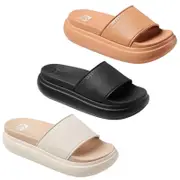 Reef Womens Cushion Bondi Bay Platform Sandals Thongs Flip Flops Slides Sliders Natural 6 UK