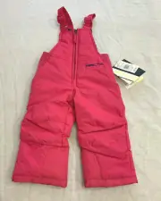 NWT ARCTIX GIRLS 3K REINFORCED WIND WATER RESISTANT SNOW OVERALLS PANTS SIZE 12M