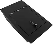 Underseat Console Safe Vault - KEREN Console Gun Safe Box Compatible with Ford F150 2015-2024, 4 Digit Combination Lock with Key