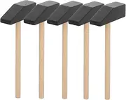 SOPOTUTU 5pcs Mini Wooden Hammer for Safe and Friendly Hammers for Creative Building and Learning for Home and School Activities Enhancing Coordination and Imagination