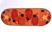 October Glory Table Runner Pattern~Pumpkin Leaf Star Applique~Used-45"L x 16"W