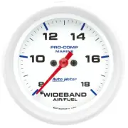Auto Meter 200870 Pro-Comp Marine Wideband Air/Fuel Gauge 2-5/8 Analog 8:1-18:1