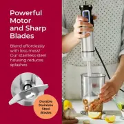 Batidora de mano personal portátil,juego de accesorios de cocina 3 en 1, potente