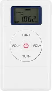 Yctze Portable Mini Digital FM Radio with High Sensitivity, Includes Lanyard and Earphones, DAB Radio with, Small Battery Powered Personal and Video Player
