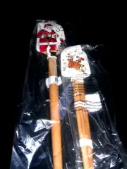 WILLIAMS SONOMA CHRISTMAS TWAS SANTA SPATULA SET 1 MEDIUM 2 MINIS NEW WITH TAGS