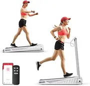 [ADVWIN] Walking Pad Treadmill, Electric Under Desk Treadmill for Home, Portable Walking & Running Machine Fitness Equipment for Gym Office, Max 8 km/h, Easy Storage, Quiet Motor
