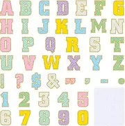 Humyoun 176 Pcs 7 Inch Large Bulletin Board Letters and Numbers with 340 Pcs Adhesive Dots, Paper Alphabet Letters Cutouts for Bulletin Board Chalkboard Decor (Macaron Color)