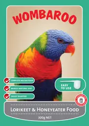 Wombaroo Lorikeet & Honeyeater Bird Food 300g | Pet Supplement