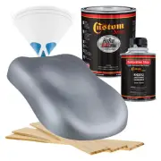HOT ROD FLATZ Cool Gray Metallic Quart Kit URETHANE Flat Auto Car Paint Kit
