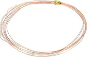 uxcell 99.9% Pure Copper Wire for Jewelry Making, 24 Gauge (0.5mm) Copper Craft Wire 4.9 Feet Beading Jewelry Making Supplies for Crafting Wreath Electroculture Gardening