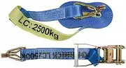Garrick Herbert Ratchet Tie Down Straps, 2500kg / 1500kg / 750kg, Heavy Duty Car Cargo Securing Ropes (2500kg - 9 Metre x 50mm | 4 x Straps)
