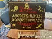 Vintage Rare Circa 1940 WE-JA GIRL "A Barrel of Fun" Ouija Board