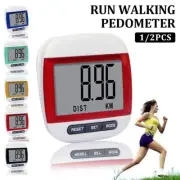 Portable Sport Pedometers Step Counter Multifunction LCD Clip On Calorie Counter