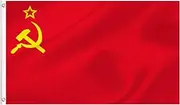 LARGE Soviet Flag, 3x5Ft Soviet Union Flags Banner For Indoor Outdoor Decoration of Canada Yards.Parade Or Express Mood