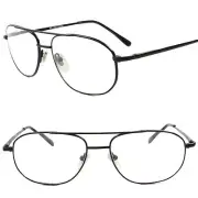 Classic Retro 80s 90s Rectangle Spring Hinge Black 2.25 Reading Reader Glasses