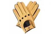 Dents Mens Silverstone Touchscreen Driving Gloves - Cork & Black