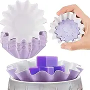 Boao Wax Melt Liners Reusable Wax Warmer Leakproof Candle Warmer Liners Wax Tray for Scented Wax, Electric Wax Warmers Pluggable Wax Melter and Burner(Purple, 50 Pieces)