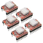 5PCS A4988 Stepstick Stepper Motor Driver Module + Heat Sink Compatible with 3d