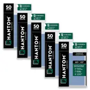 5x 50pc Phantom Sleeves 88x125mm Game Card Case Protector Evergreen Matte/Matte