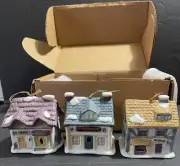 Vintage Readers Digest English Cottages Bells 1991 NIB Set Of 3