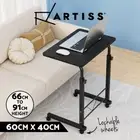 Artiss Laptop Desk Table Portable Desk Mobile Adjustable Wooden Bed Side Table