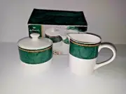 Hallmark by Sakura Holiday Abundance 2 Porcelain Sugar & Creamer New in Box