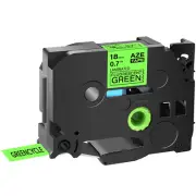1PK Compatible with Brother TZ TZe-D41 Black on Fluo Green Label Tape 0.7"