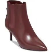 Cole Haan Womens Go-To Park Boot Red Zipper Ankle Boots 9 Medium (B,M) BHFO 9641
