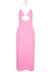 David Koma Crystal-embellished Cut-out Maxi Dress - Pink - 10 (UK10 / S) 10 (UK10 / S)