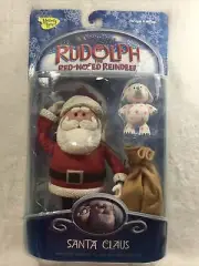 Rare Vintage Memory Lane Rudolph the Red Nose Reindeer 6” Santa Claus Figurine