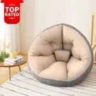Floor Lounge Sofa Bed Chair Foldable Lazy Couch Chaise Washable Beige