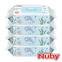 在飛比找鮮拾優惠-【Nuby】海洋系列極厚柔濕巾(60抽4包)
