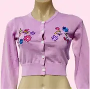 Powerpuff Girls x Dollskill Purple Cardigan Small