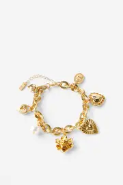 [Rubi] Rubi - Single Bracelet - Up heart floral multi charm OS UP HEART FLORAL MULTI CHARM