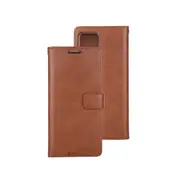 iPhone 15 Pro Flip Diary Case Cover with Card Holder - Convertible to Media Stand, Magnetic Clasp Closure, Drop Tested, Soft and Strong PU Leather with Front Screen Cover - Brown
