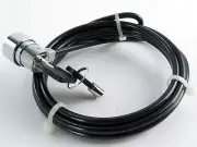 New Notebook, Computer, Laptop Security Key Lock Cable Chain w/ (2) Keys - 5 ft.