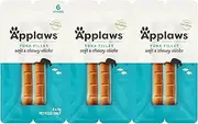 Applaws 100% Natural Cat Tuna Treat Soft & Chewy Sticks, Limited Ingredients Pet Food 6x4g
