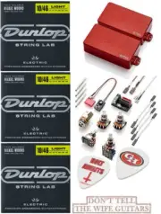 EMG GH Set Red Gary Holt 81 + 89R Humbucker Set Short Shaft Pots (3 STRING SETS)