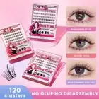 Curling Fluffy Cluster Lashes Kit Glue-free Lashes Extension Eye Makeup Tools